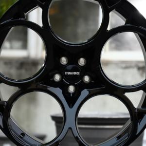 Cerchi auto personalizzati TITAN FORCE 18 19 20 22 24 pollici 5x110 in lega di alluminio forgiato nero lucido per <span class=keywords><strong>Alfa</strong></span> Romeo Giulia <span class=keywords><strong>Stelvio</strong></span> - Product Image 4