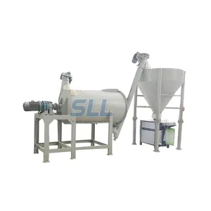 1-5 T/H Dry Mortar Production Line Cement Powder Mixer Wall Putty Mixing Equipment Ceramic Tile Adhesive Making Machine Factory