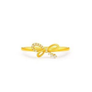 Anillo de Plata de Ley S925 con Microincrustaciones de Lazo de Mariposa para Mujer, Anillos Finos de Lujo de Alta Gama con Índice Dorado - Product Image 5