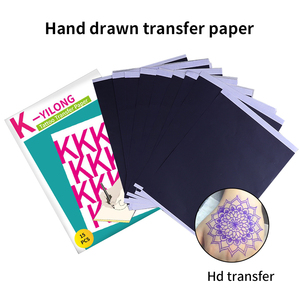 Papier transfert thermique jetable format A4 pour <span class=keywords><strong>tatouage</strong></span>, feuilles <span class=keywords><strong>de</strong></span> copie <span class=keywords><strong>de</strong></span> pochoirs, fournitures essentielles pour maquillage permanent - Product Image 1