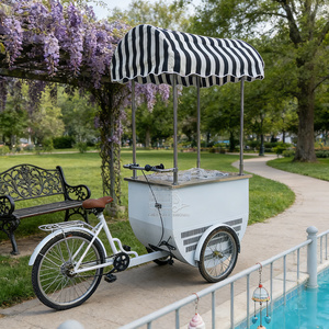 Chariot à glaces remorquable pour camion avec congélateur, kiosque de vente ambulante de restauration rapide - Métal résistant à la rouille, 2 étagères, montage facile - Product Image 3