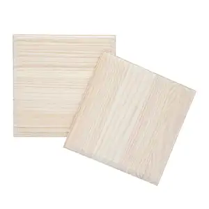 Unfinished Wood Square Plaques 7" Wooden Square Base for DIY Craft