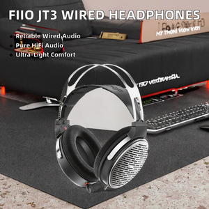 Audífonos <span class=keywords><strong>FiiO</strong></span> JT3 con Cable, Sobre la Oreja, Ligeros, Abiertos, HiFi, para Música y Juegos - Product Image 2