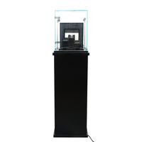 Vitrine de présentation haut de gamme Sundo 2024 en bois sur mesure pour bijoux et montres, meuble de musée noir moderne, comptoir de présentation pour montres et bijoux