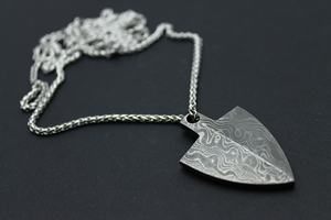 ที่กำหนดเองแฟนซีมือทำสร้อยคอดามัสกัสเหล็กสร้อยคอ/จี้เครื่องประดับจี้ดามัสกัส - Product Image 3