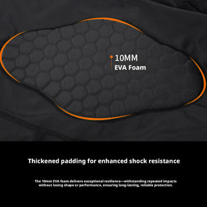 Maillot de compression <span class=keywords><strong>personnalisé</strong></span> pour homme avec 6 protections antichoc pour le sport, football, basketball, protection de la poitrine et des côtes - Product Image 2