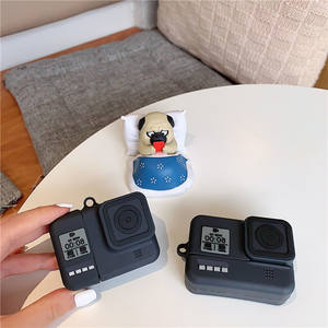 Mode 3D Camera Case Designers Boîte de charge Housse de protection pour écouteurs en silicone souple pour <span class=keywords><strong>AirPods</strong></span> 1 2 3 Pro - Product Image 5