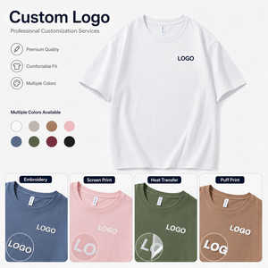 Wholesale High Quality Blank T Shirt Short Sleeve Plain Crew Neck T-shirt for Custom Logo Printing - Product Image 4