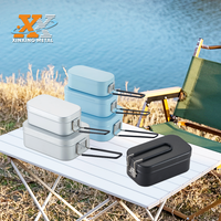 Kit de vaisselle en aluminium léger pour le camping en plein air, taille M, directement de l'usine