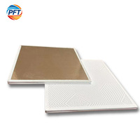 Plaque de plâtre PVC carrée moderne, ignifuge, étanche, artistique, pour plafond, installation rapide pour centre commercial, hôtel, hôpital, gymnase, appartement