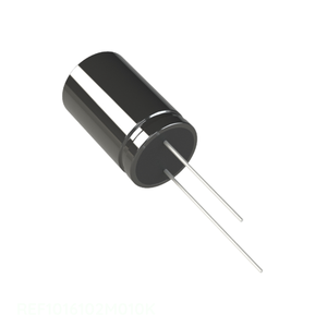 ตัวเก็บประจุแบบ Through Hole รุ่น Original 1 mF CAP ALUM 1MF 20% 10V RADIAL TH REF1016102M010K - Product Image 1