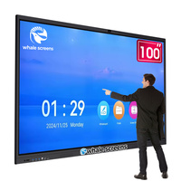 Pizarra Interactiva Inteligente con Pantalla Táctil Digital Electrónica de 75, 85, 98 y 110 Pulgadas con PC OPS para Salas de Conferencias Empresariales