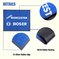 Tapis d'entrée personnalisé avec logo, tapis de bienvenue en caoutchouc imprimé, tapis d'entrée intérieur personnalisé, tapis rond personnalisé pour porte d'entrée
