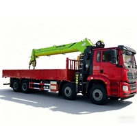 Camion-grue de chantier à double pont arrière, moteur diesel Cummins 150-250 ch, type de conduite 8x4