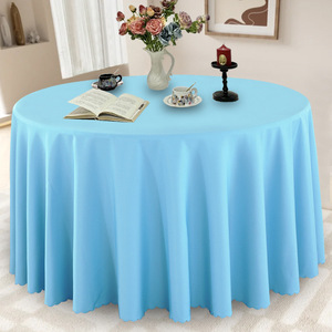 Tovaglia circolare in poliestere di fascia alta da 120 pollici per matrimoni e feste tessuto per banchetti - Product Image 6