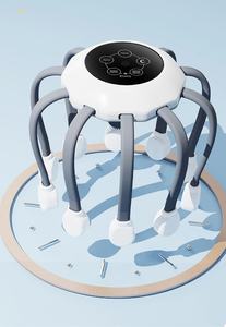 Masseur de tête électrique populaire à 360 degrés, vibrant, 10 <span class=keywords><strong>doigts</strong></span> en silicone, pour soulager le stress, machine de massage du cuir chevel, griffe de pieuvre électrique - Product Image 5