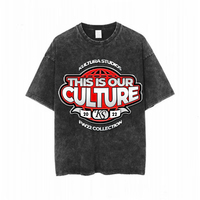 YG278 T-shirt surdimensionné à logo personnalisé, lavage à l'acide, t-shirt vintage pour homme, vêtements en gros, prise en charge de la livraison directe
