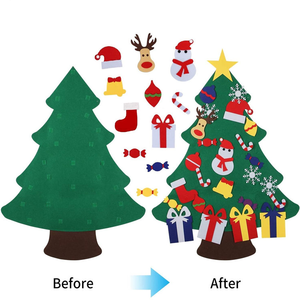 <span class=keywords><strong>Albero</strong></span> di <span class=keywords><strong>Natale</strong></span> in Feltro da <span class=keywords><strong>Parete</strong></span> per Bambini, <span class=keywords><strong>Albero</strong></span> di <span class=keywords><strong>Natale</strong></span> Montessori Fai-da-Te con Ganci e Anelli per Giocattoli dei Più Piccoli - Product Image 5