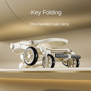 Kim loại có thể gập lại Xe đẩy 0-3 tuổi Trọng lượng nhẹ xe đẩy trong nhà và ngoài trời xe đẩy nhỏ cho trẻ sơ sinh đến trẻ mới biết đi - Product Image 2