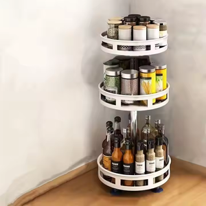 <span class=keywords><strong>Étagère</strong></span> <span class=keywords><strong>murale</strong></span> multifonction en acier rotative à 360 degrés pour <span class=keywords><strong>cuisine</strong></span>, support <span class=keywords><strong>de</strong></span> rangement pour outils <span class=keywords><strong>de</strong></span> nettoyage, durable - Product Image 6