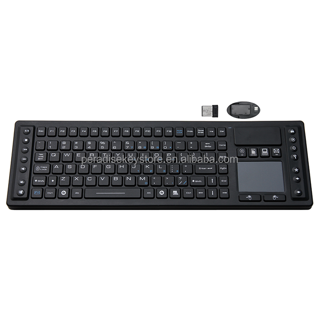 Touchpad Silicone Wireless Keyboard Medical Industrial 2.4G Touchpad Wireless Keyboard Medical Grade Wireless Keyboard