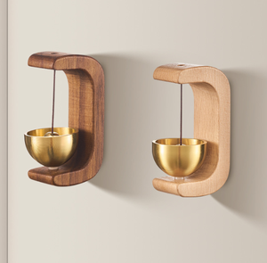 <span class=keywords><strong>Campanello</strong></span> in Legno con Campana in <span class=keywords><strong>Ottone</strong></span>, Carillon a Vento in Noce e Faggio, Stile Giapponese, <span class=keywords><strong>Campanello</strong></span> da Ingresso per Casa e Regalo - Product Image 3