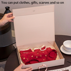 Biểu Tượng Tùy Chỉnh Sang Trọng Tông Gấp Hộp Từ Hộp Quà Tặng Cho Quần Áo Trang Sức Giày Áo Thun Bao Bì - Product Image 4