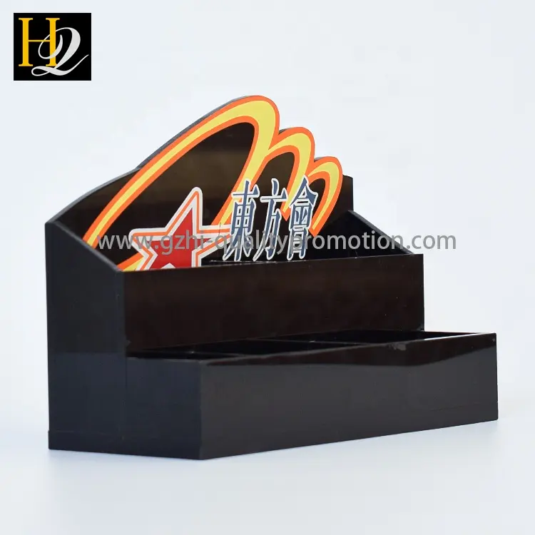 Hotel Amenity Black Acrylic Display Stand Holder for Hotel Supplies
