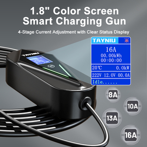 Caricatore EV Portatile TAYNIU 3.5KW 16A TIPO2 5M Spina EU Schermo da 1.8'' Adatto per Model Y, Model 3, <span class=keywords><strong>ID.4</strong></span>, ID.3, I4, IX1, IX, E-208 - Product Image 3