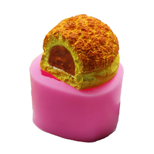 Moule en silicone DIY grande taille 3D pour décoration de gâteaux et fondants, forme pain ananas classique, populaire, vif et fluide - Product Image 5