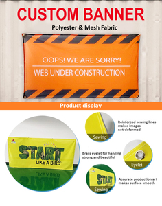 Pancarta de Malla de Poliéster Impermeable con Diseño Personalizado, Fondo para Exteriores, Publicidad Vertical, Impresión Digital, Plegable - Product Image 3