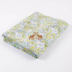 Nouveauté : Tissu léger en coton imprimé floral personnalisé, matière douce pour sacs et rideaux pour garçons - Product Image 1