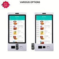 Machine de paiement de kiosque de commande de libre-service de nourriture de restaurant avec l'imprimante de billet