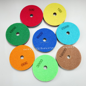 Vente directe d'usine le meilleur tampon de polissage de machines de pierre de feutre de diamant humide pour le polissage de marbre et de pierre reconstituée 100mm - Product Image 6