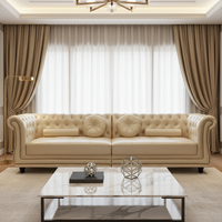 Canapé d'angle modulable en cuir de vachette première couche, style européen, luxe léger, pour petit salon