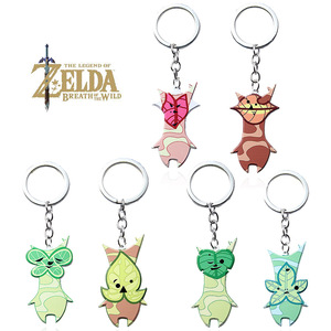 Venta al por mayor juego periférico The Legend of Zelda Tears of the Kingdom <span class=keywords><strong>Korok</strong></span> Race modelo llavero para hombres regalo - Product Image 1