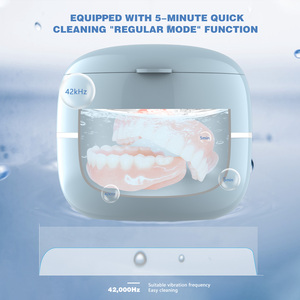 Ultrasonic Cleaner 200ML 45kHz UV Sterilizer For Jewelry Dentures Aligners Household Use With Digital <b>Timer</b> - Product Image 5