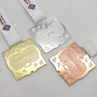 Medalla Deportiva de Metal Personalizada al por Mayor con Técnica de Fundición e Impresión UV para Premios Islámicos y Eventos de Jiu Jitsu