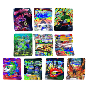 1G 7G 14g mùi bằng chứng Gummies bao bì Mylar Túi 3.5g in bao bì thực phẩm Ziplock Laser túi nhựa lá đứng lên túi - Product Image 2