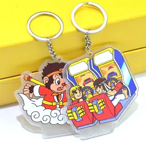 Làm Cho Chuỗi Chìa Khóa Của Riêng Bạn Keyring Rõ Ràng Trống Trong Suốt Tùy Chỉnh In Khung Ảnh Acrylic Keychain