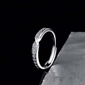 Anillo de Plata de Ley S925 con Moissanita, Anillo de Bodas - Product Image 5