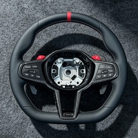 Volant sport en fibre de carbone pour BMW CS Série G F30 G04 G05 G06 G08 X3 X5 G20 G22 G23 G26 G80 G81 G30 G32 G36 M3 M4 M5