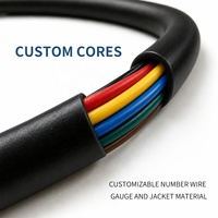 Câble blindé en caoutchouc silicone à 6 conducteurs, flexible haute température, en cuivre étamé toronné pour équipements industriels et automobiles
