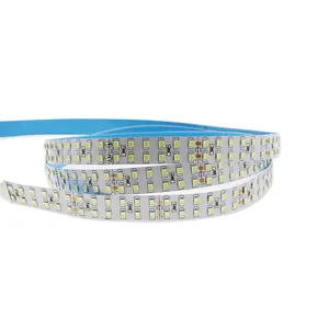 נחושת צלעות קירור SMD2835 240 שורה זוגית Led רצועת לבן חם אור