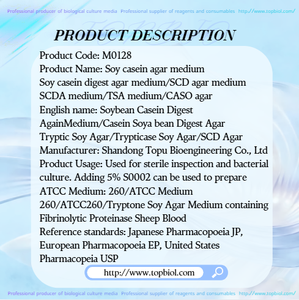 Medio de agar de soja y caseína digesta para inspección estéril y cultivo bacteriano - Product Image 2