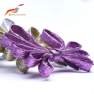 110cm đẹp chất lượng cao Shinny kim loại chủ đề vàng long lanh dây giày - Product Image 5