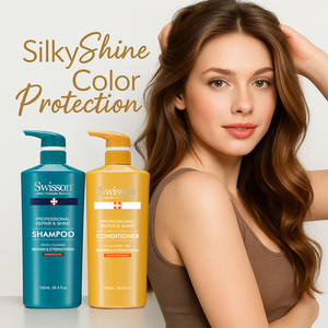 Champú Reparador de Queratina OEM, Protección del Color y Rizos, <span class=keywords><strong>Cabello</strong></span> Dañado, Brillo Natural, Nutritivo, Vegano, Hidratante, Certificado GMPC - Product Image 2