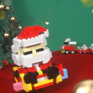 W1401-1409 Babbo Natale albero di natale particelle di diamanti blocco di plastica modello giocattolo regalo per bambini ragazzi - Product Image 6