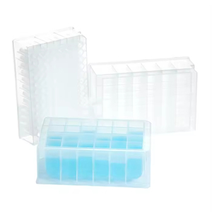 แผ่นไมโครเพลทแบบหลุมกลม 24 48 96 384 หลุม สำหรับจัดเก็บสารในหลุมแบบลึก - Product Image 1