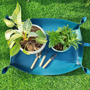 Alfombrilla de cuero PU para macetas, bandejas para macetas de jardín, cambiador de macetas, herramientas de jardín, alfombrilla para trasplantar para interiores y exteriores - Product Image 5